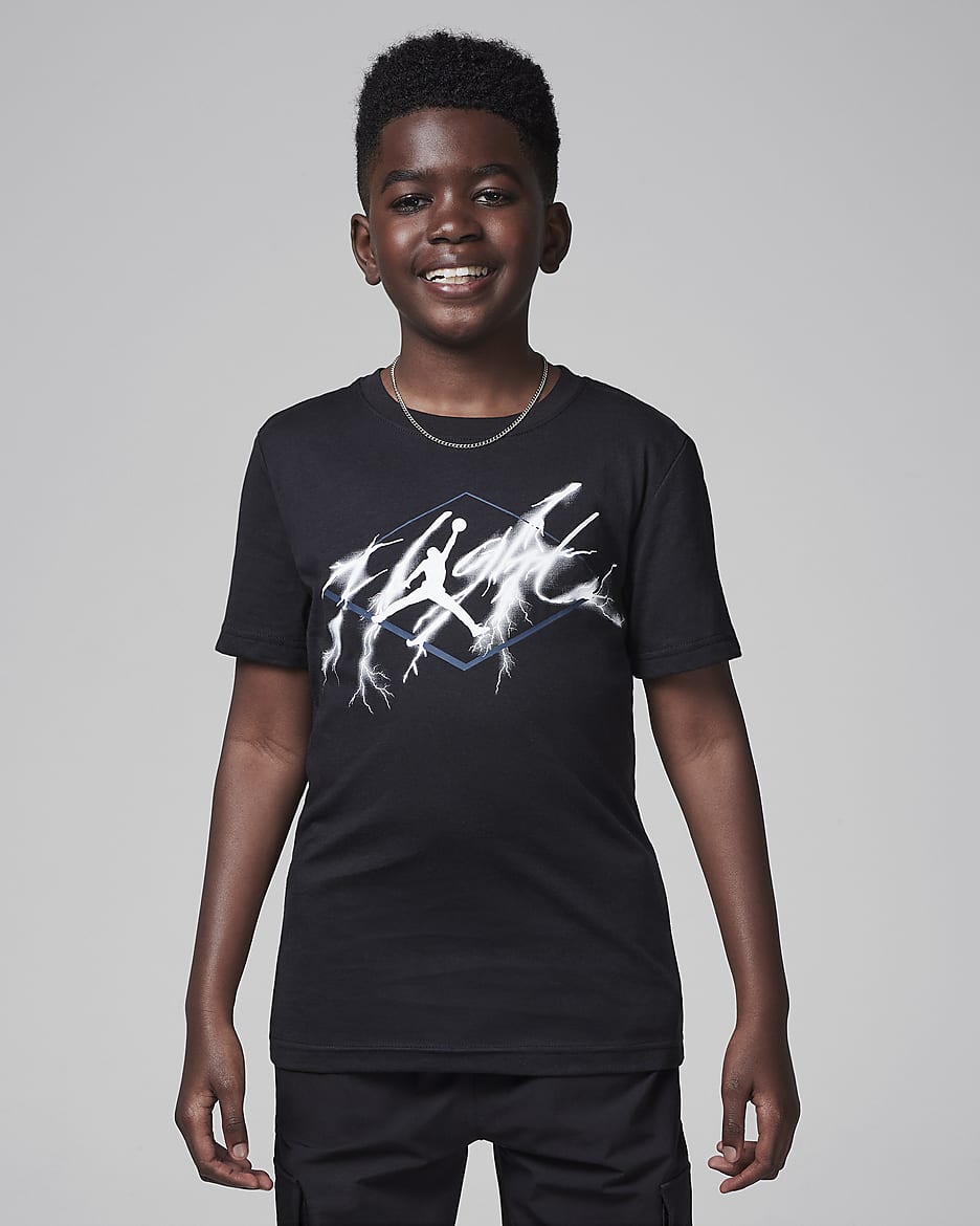 Playera Flight Lightning para ninos talla grande Air Jordan 4
